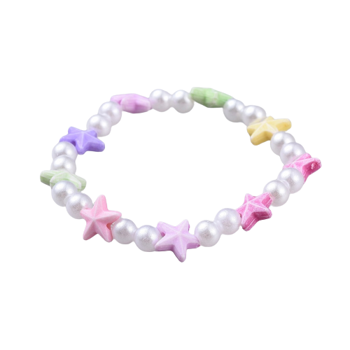 Rainbow Stars - Children's Beaded Bracelet (CB016)