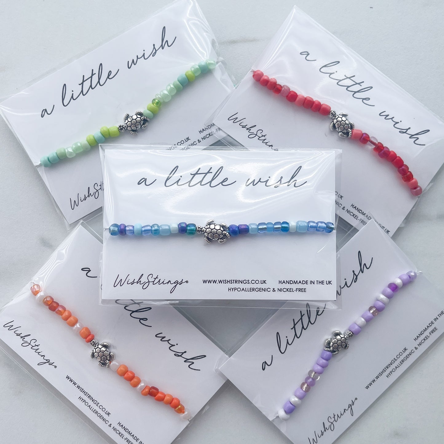 Turtle Beaded Bracelet, random colour