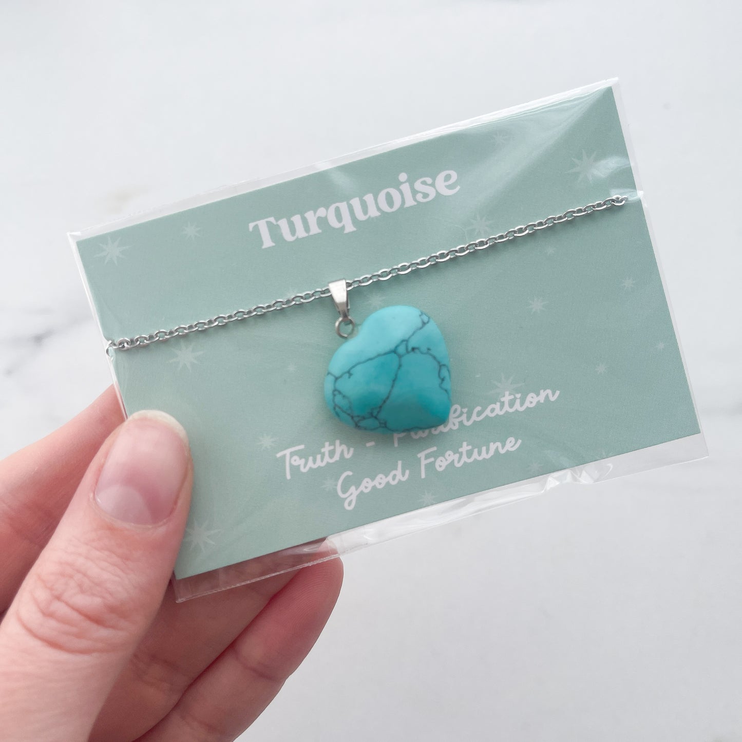 Turquoise, Heart Necklace