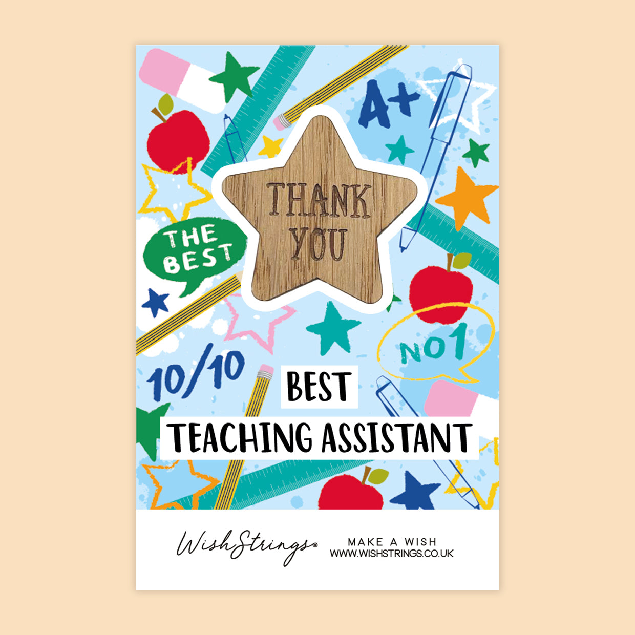 SALE - Best Teaching Assistant | Thank You Gift for Teaching Assistant | End of Term Appreciation Keepsake - FL002