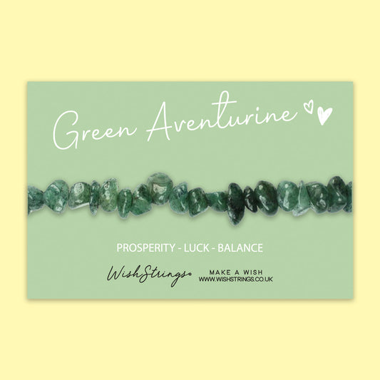 GREEN AVENTURINE - Gemstone Chip Bracelet