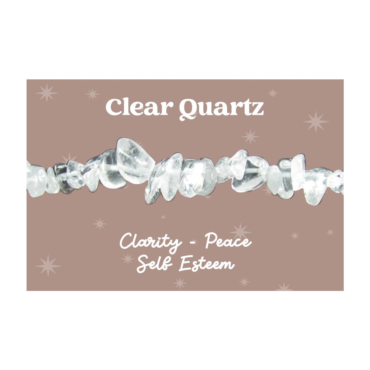 Clear Quartz Healing Gemstone Bracelet | Beaded Stretch Bracelet for Clarity, Peace & Self-Esteem | Gift for Balance & Energy