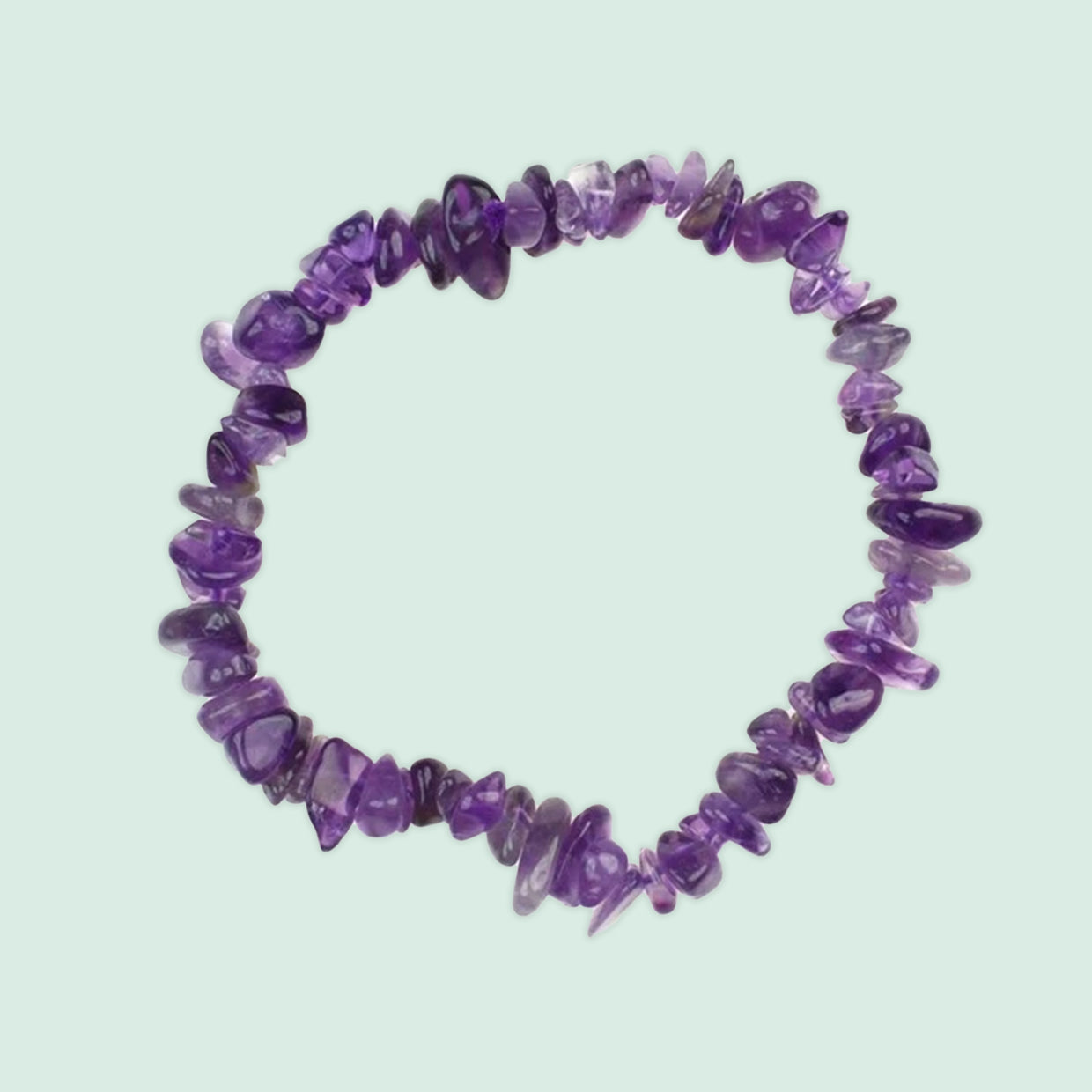 Amethyst Healing Gemstone Bracelet | Beaded Stretch Bracelet for Intuition, Balance & Stress Relief | Gift for Mindfulness & Peace