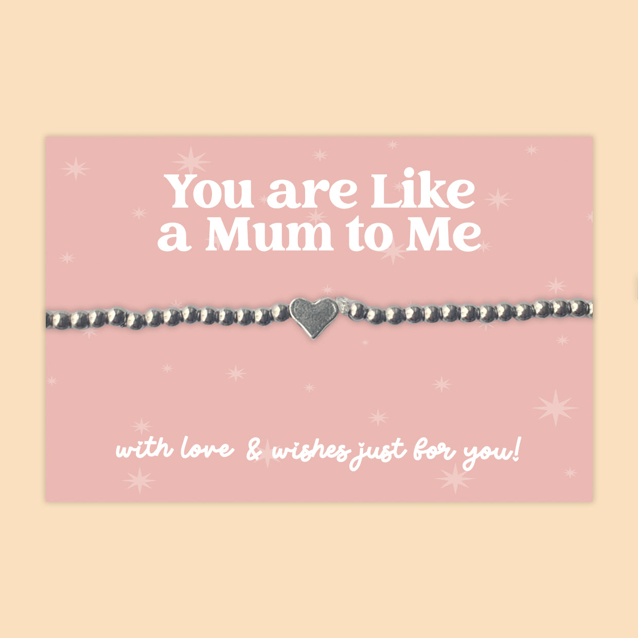 Female Relations Heart Beaded Bracelets Collection | Stretch Charm Bracelets for Mum, Sister & Daughter | Handmade Meaningful Gifts