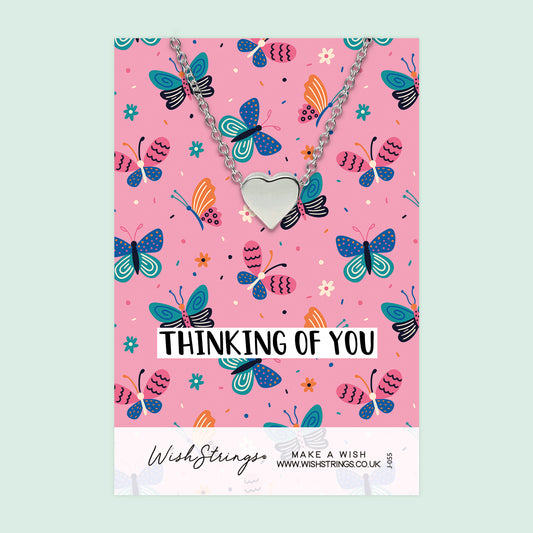 Thinking of you - Heart Necklace