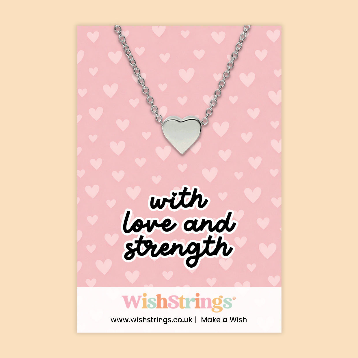 With Love and Strength - Heart Necklace