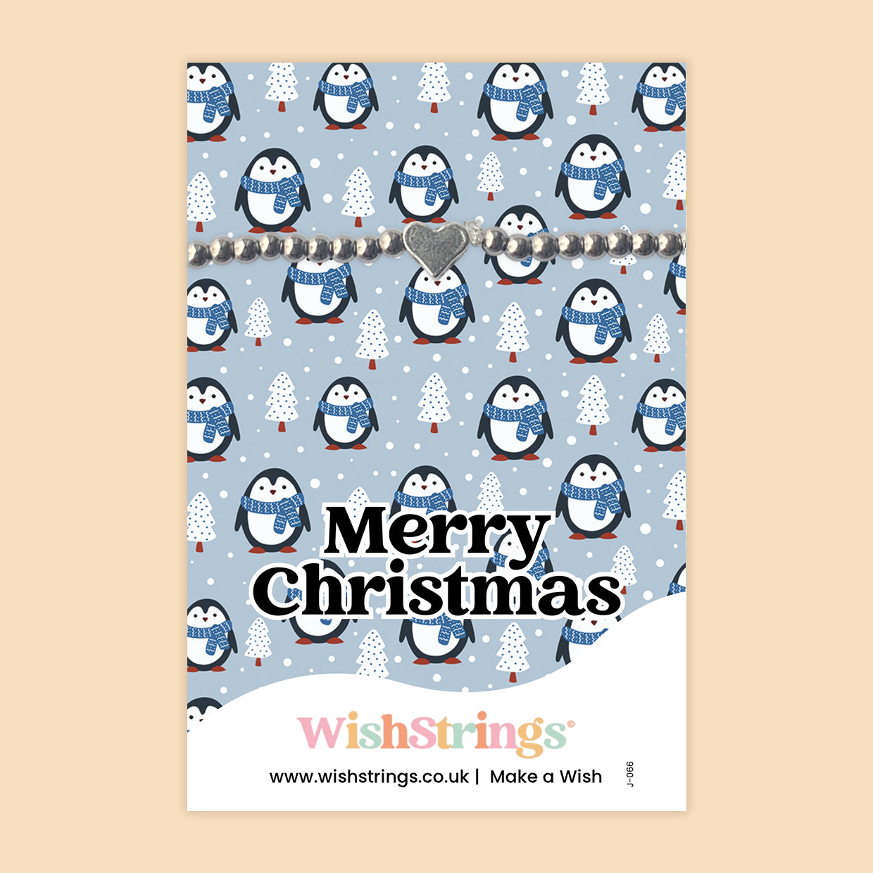 Merry Christmas - Heart Stretch Bracelet