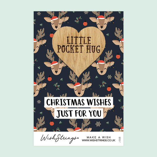 Christmas Reindeer - Pocket Hug - Keepsake Token