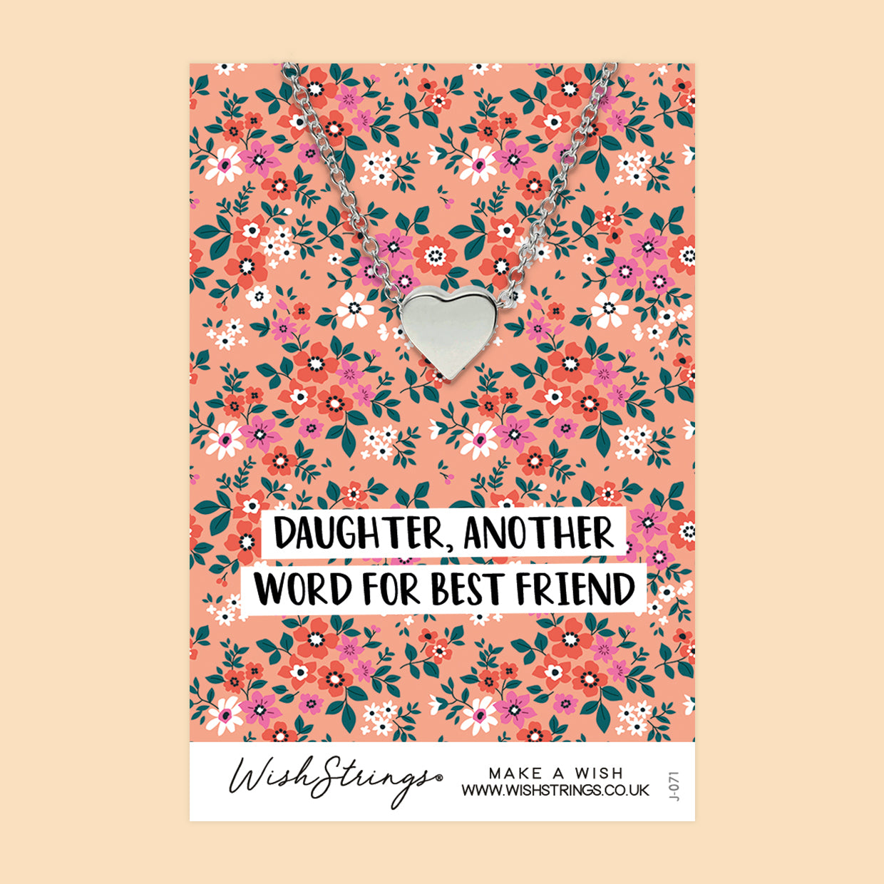 Daughter Best Friend - Heart Necklace