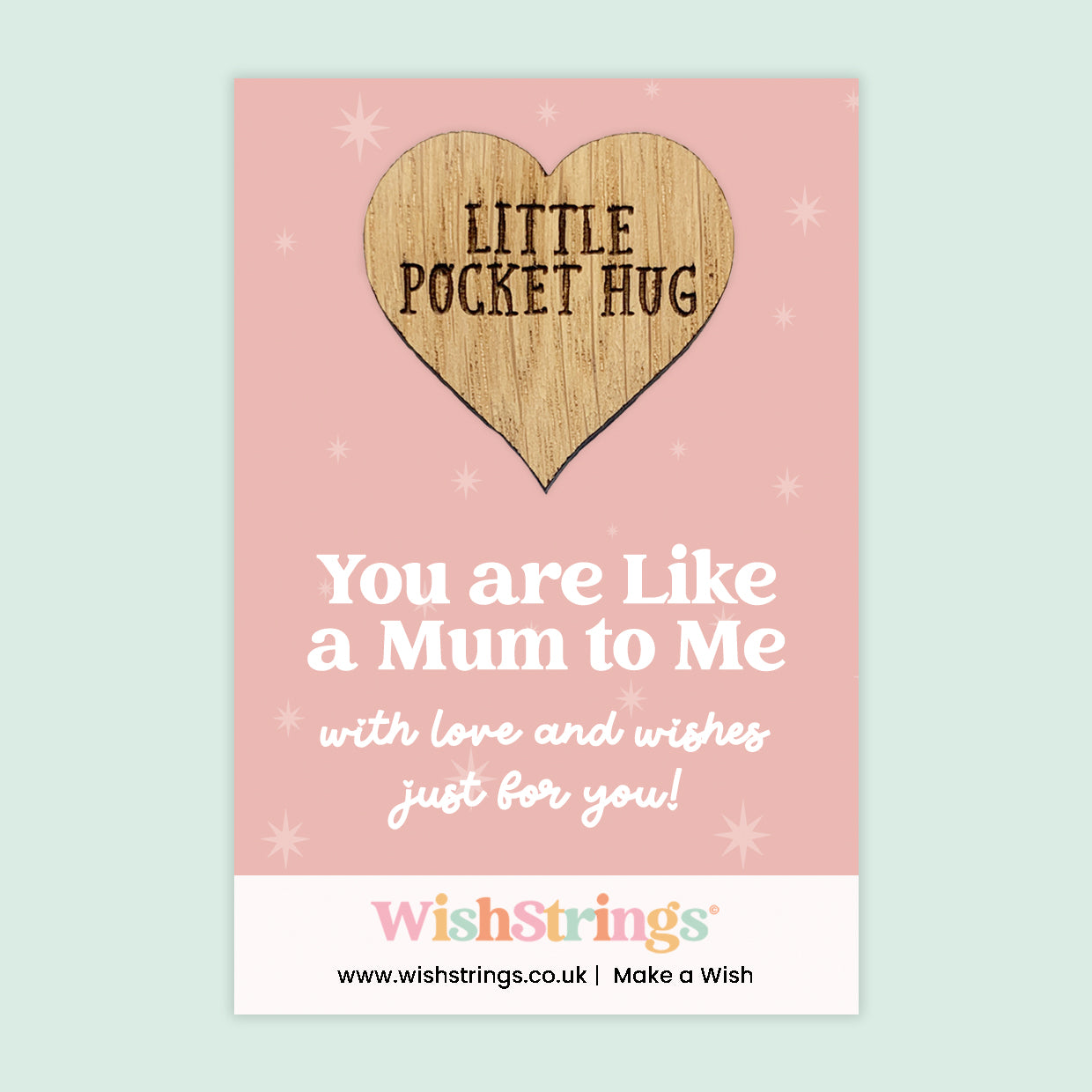 Female Relations Pocket Hug Collection | Wooden Heart Keepsakes for Mum, Sister & Daughter | Handmade Thoughtful Gifts