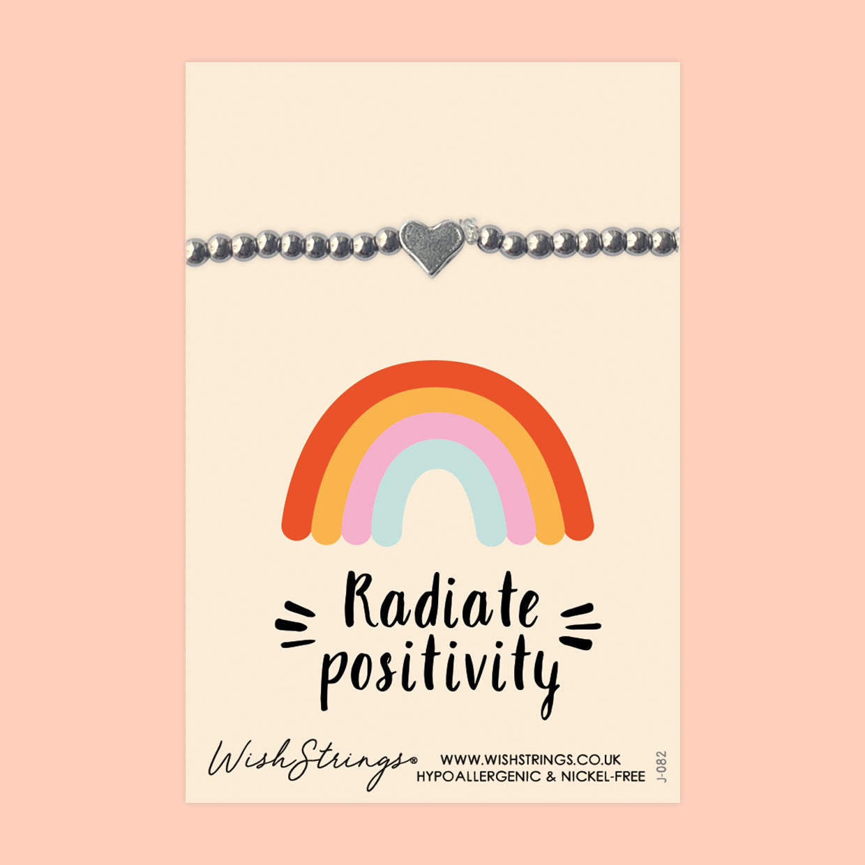 Radiate Positivity - Heart Stretch Bracelet