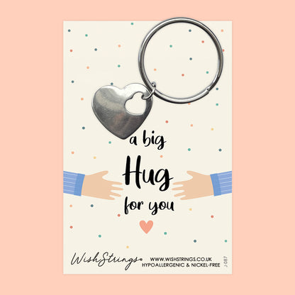 Big Hug - Heart Keyring
