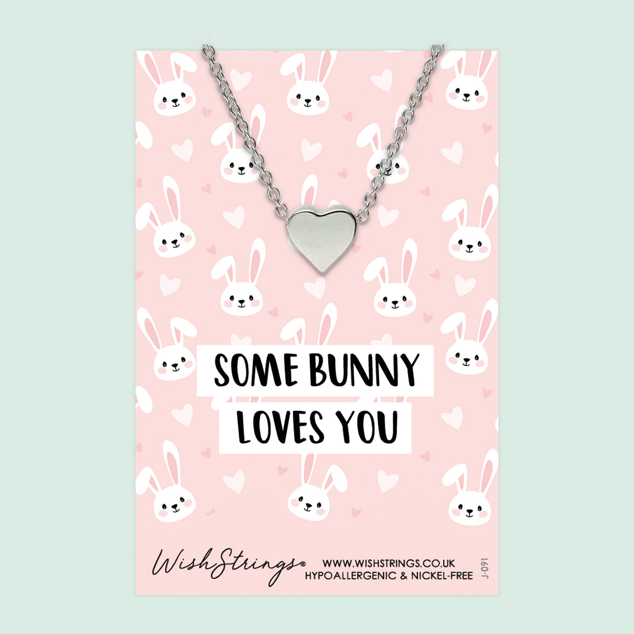 Some Bunny Loves You - Heart Necklace