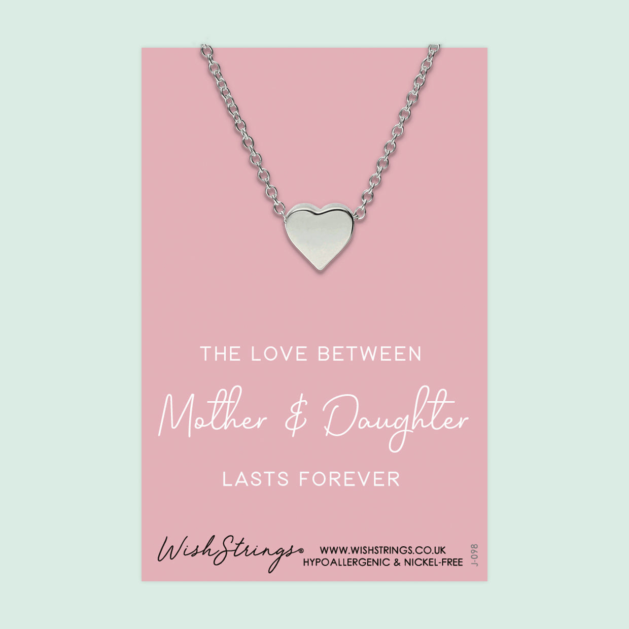 Love Between Mother & Daughter - Heart Necklace