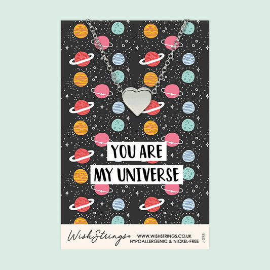 You are my Universe - Heart Necklace