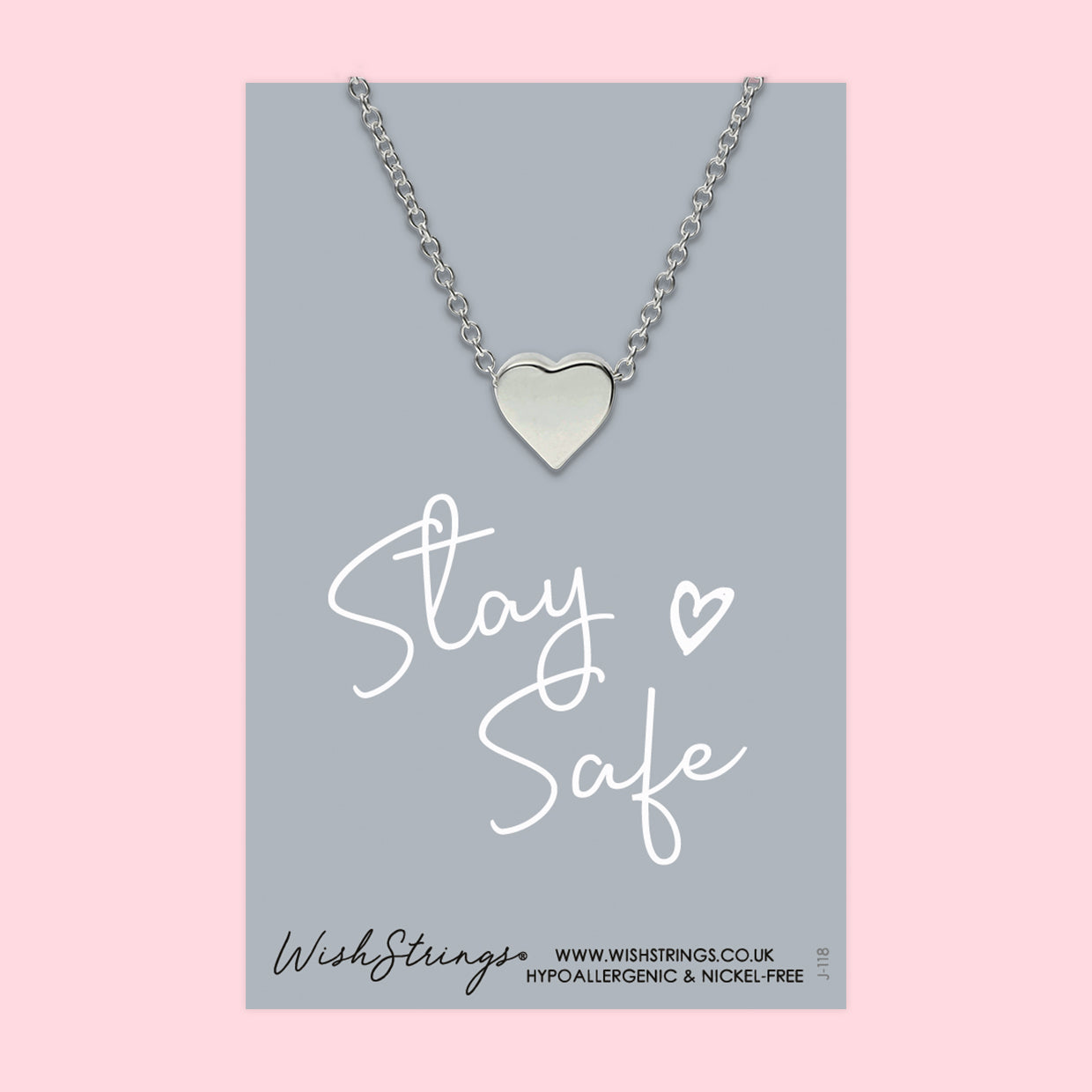 Stay Safe - Heart Necklace