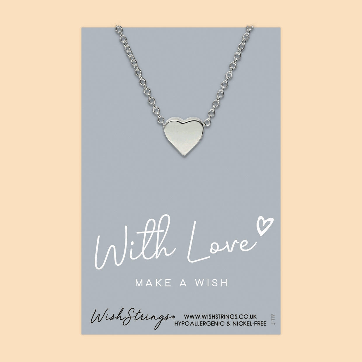 With Love, Make a Wish - Heart Necklace