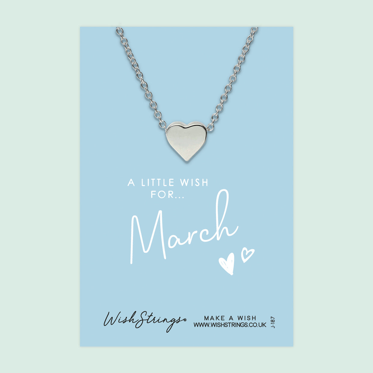 March - Heart Necklace