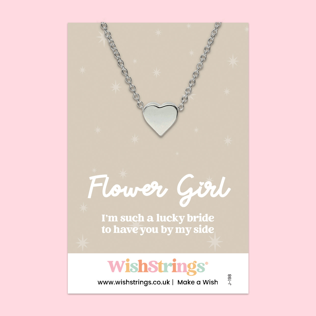 Flower Girl - Heart Necklace