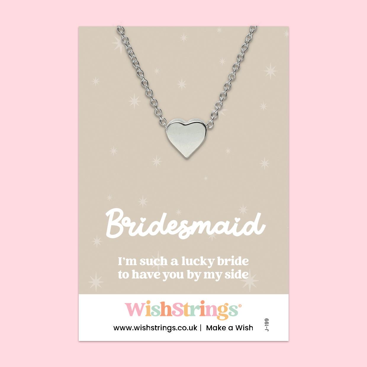Bridesmaid - Heart Necklace