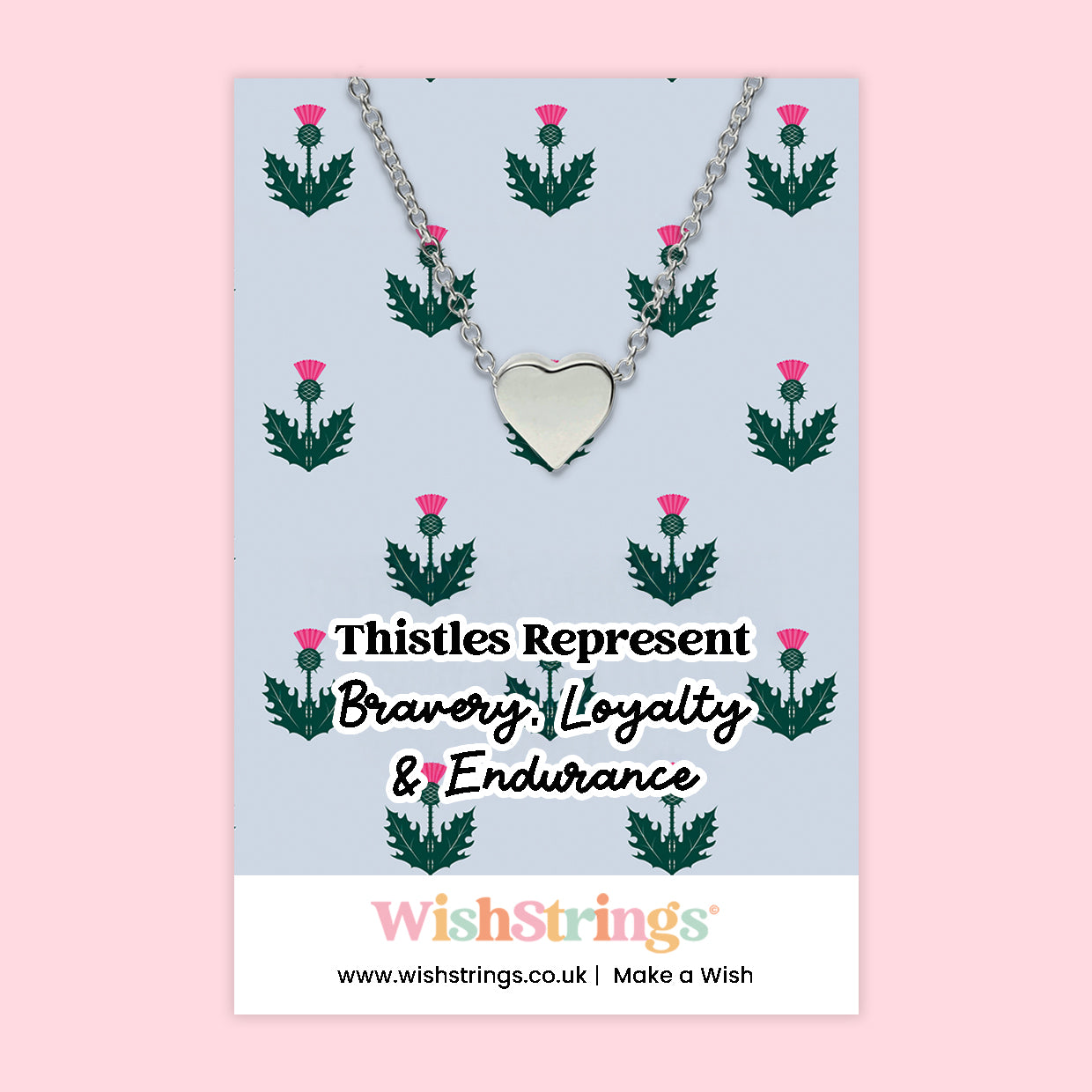 Thistles - Heart Necklace