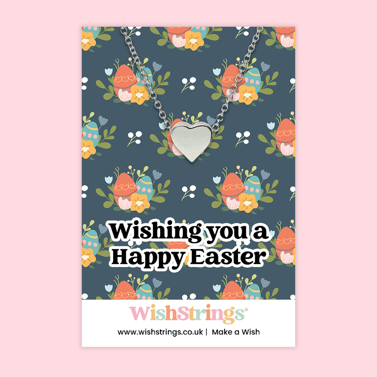 Happy Easter - Heart Necklace
