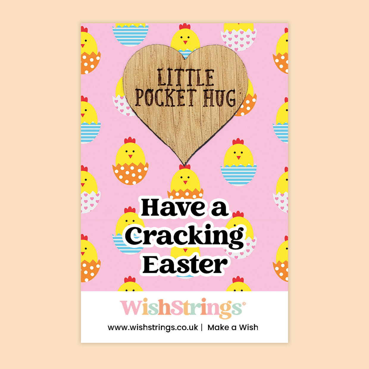 Easter Wishes Collection – 6 Pocket Hugs & 6 WishStrings | Easter Gifts & Spring Keepsakes | Handmade Seasonal Gifts