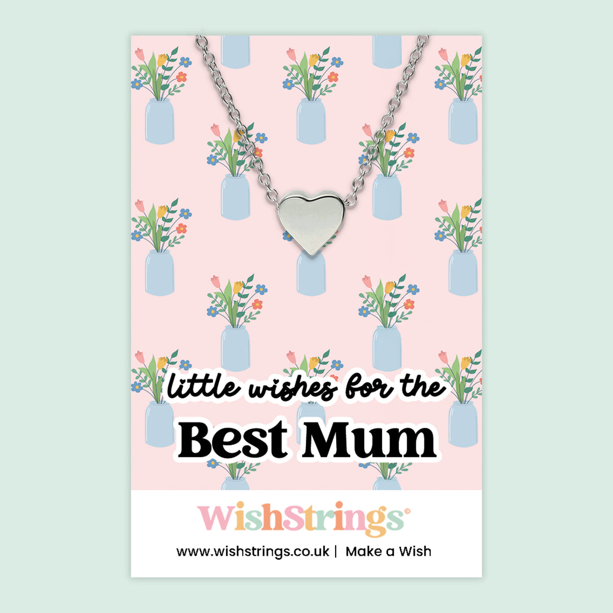 Little Wishes For The Best Mum - Heart Necklace