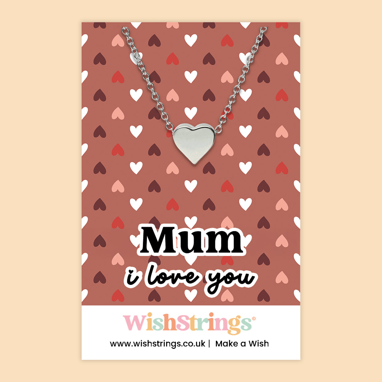 Mum, I Love You - Heart Necklace