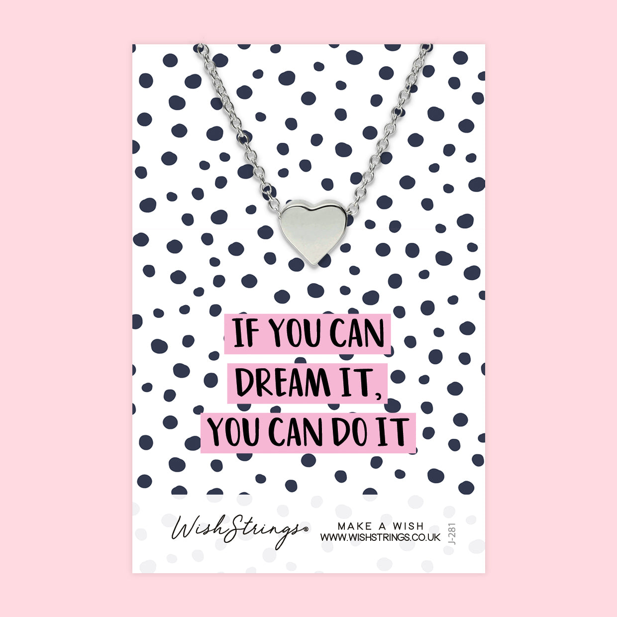 Dream It, Do It - Heart Necklace