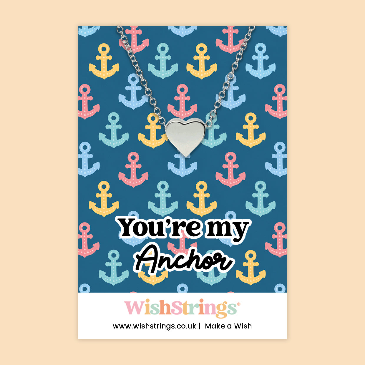 You’re My Anchor - Heart Necklace