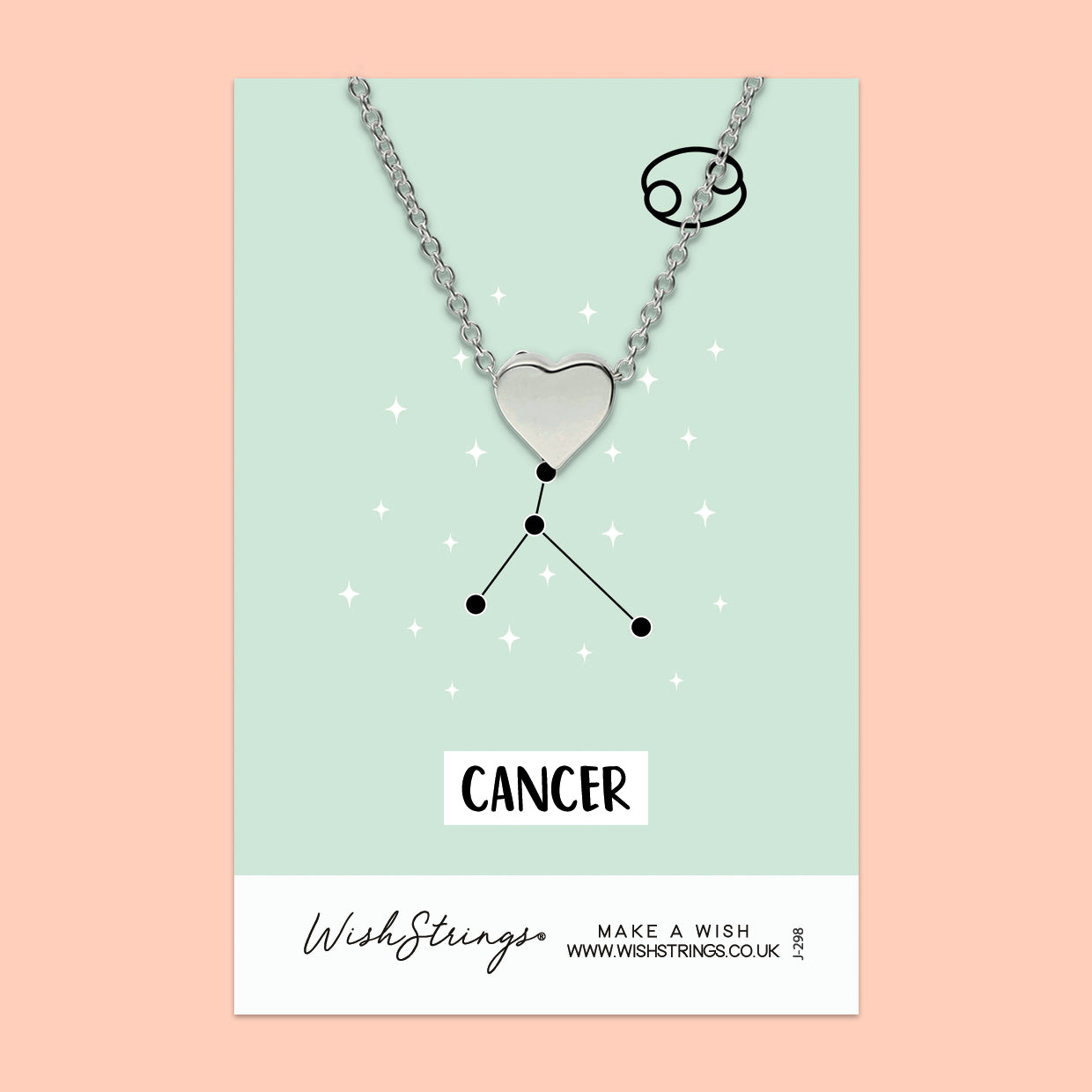 CANCER, Star Sign Horoscope - Heart Necklace