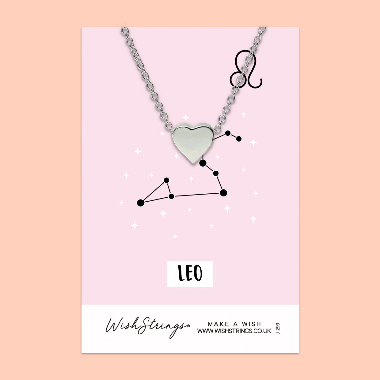LEO, Star Sign Horoscope - Heart Necklace