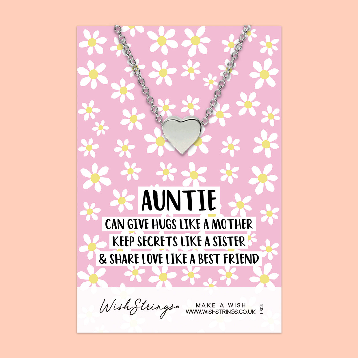 Auntie - Heart Necklace