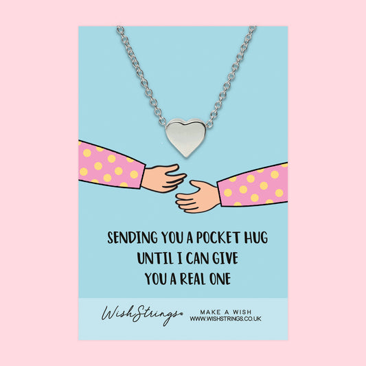 Sending Hugs  - Heart Necklace