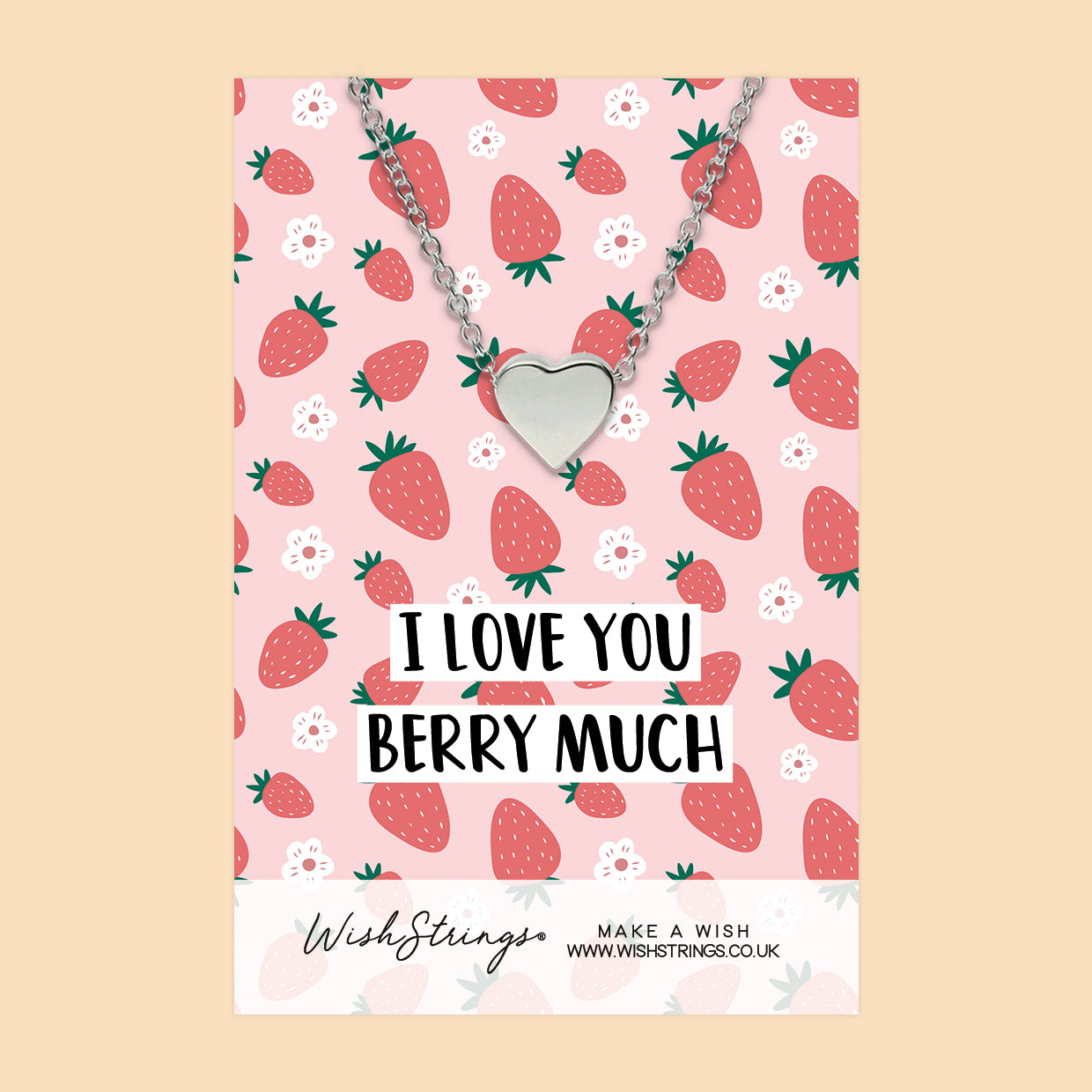 Love You Berry Much - Heart Necklace