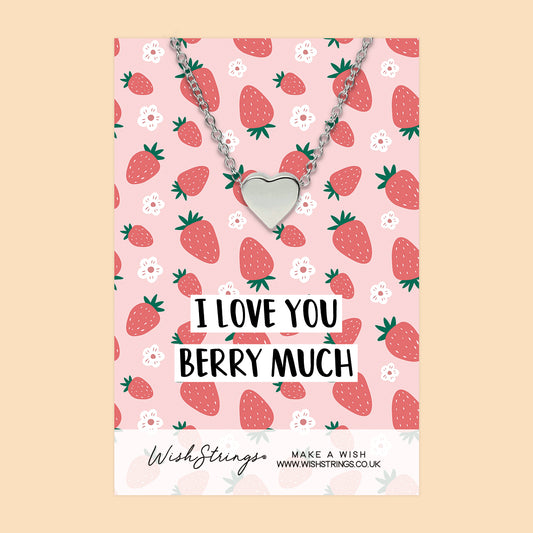 Love You Berry Much - Heart Necklace