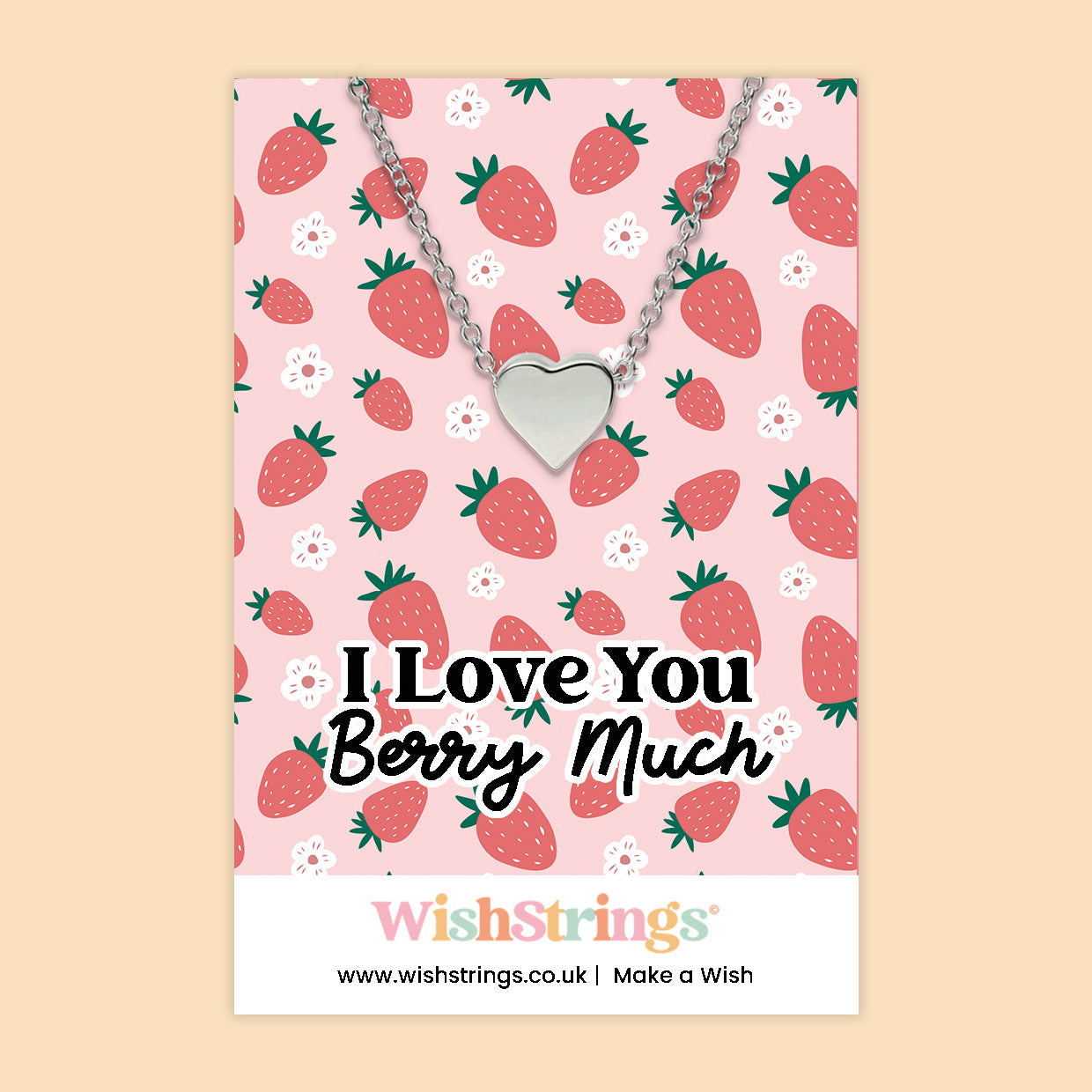 I Love You Berry Much - Heart Necklace