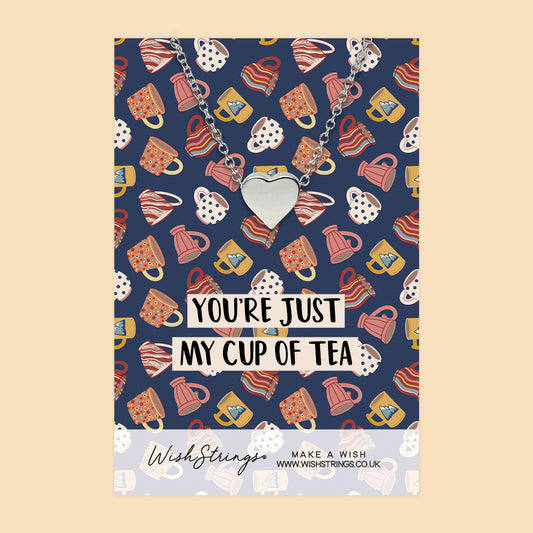Cup of Tea - Heart Necklace