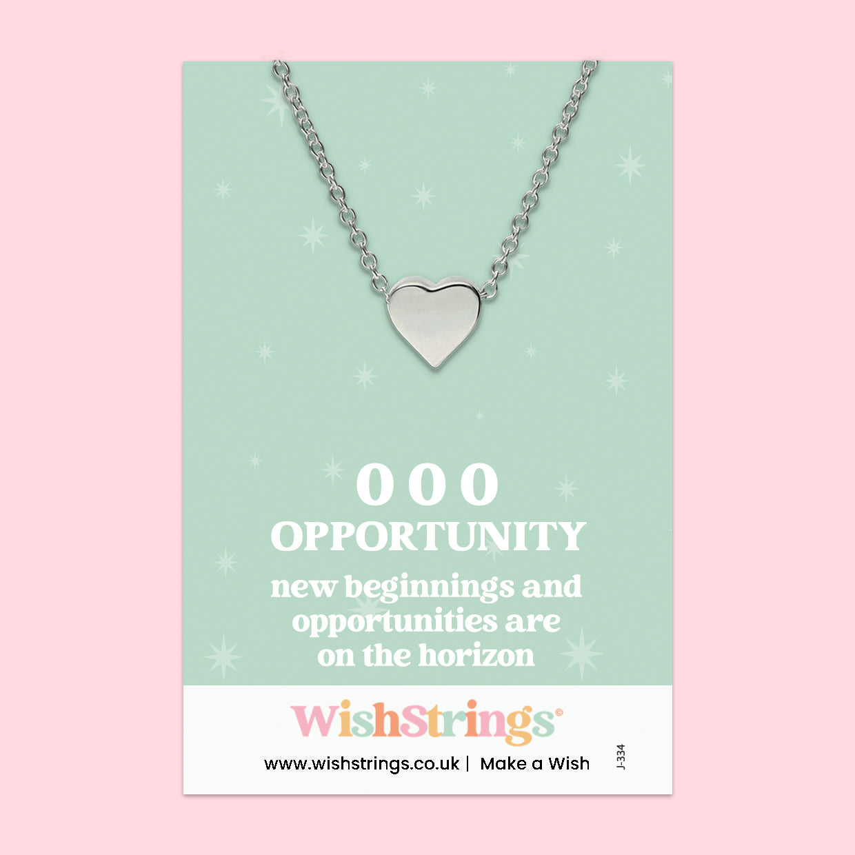 Angel Numbers 000 - Heart Necklace