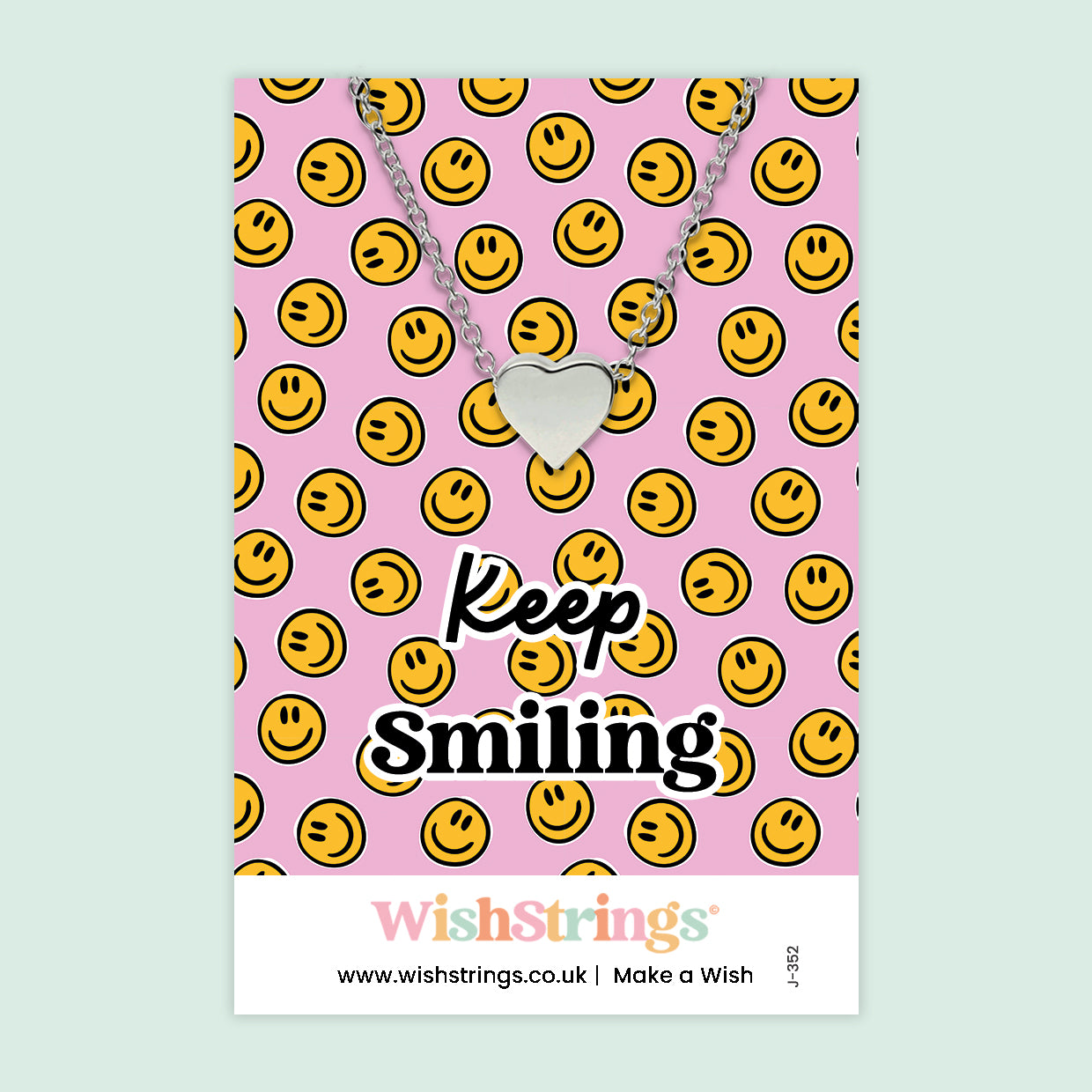 Keep Smiling - Heart Necklace
