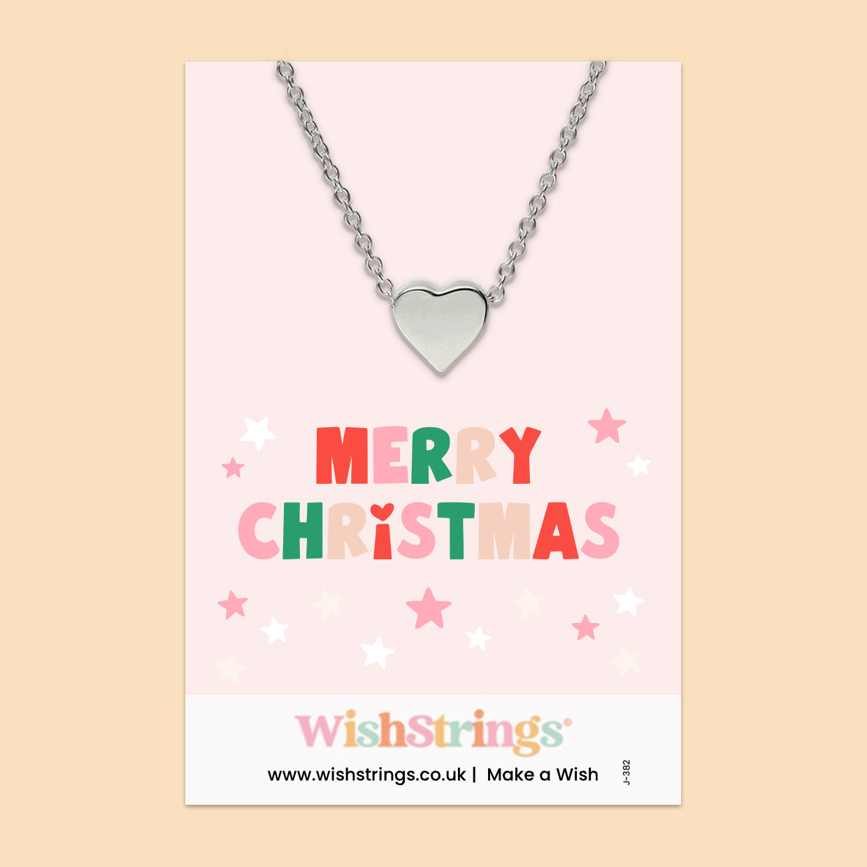 Merry Christmas - Heart Necklace
