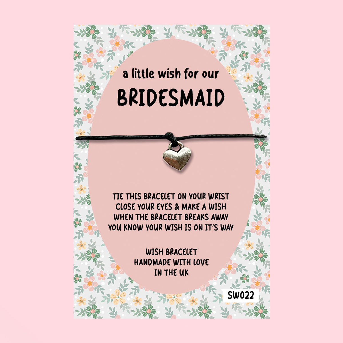 SALE - Bridesmaid - Wish Bracelet - SW022