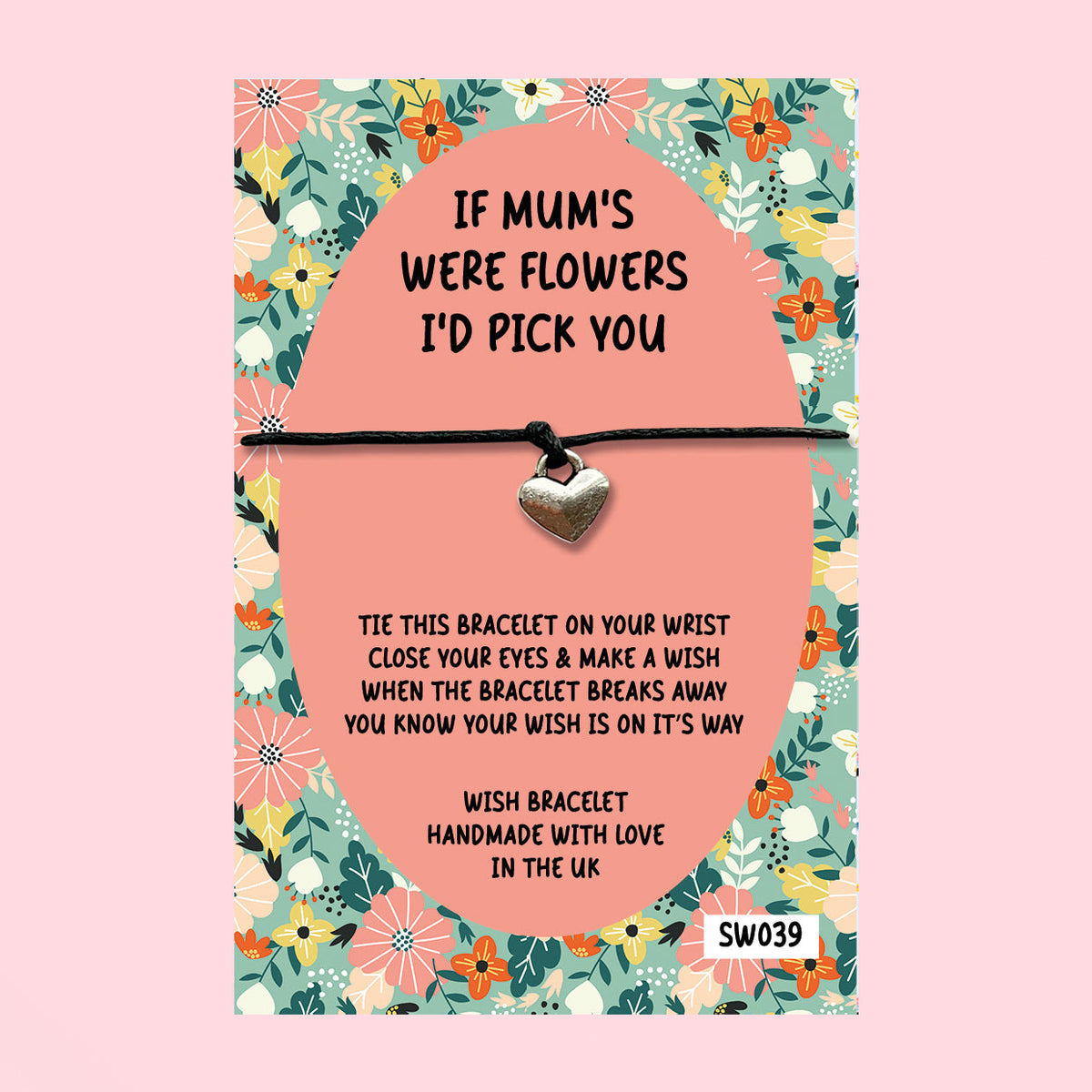 SALE - Mum's Flowers - Wish Bracelet - SW039