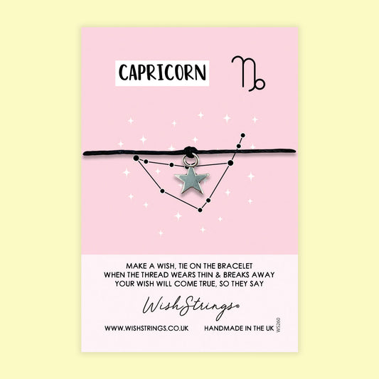 CAPRICORN, Star Sign - WishStrings Wish Bracelet - WS260★