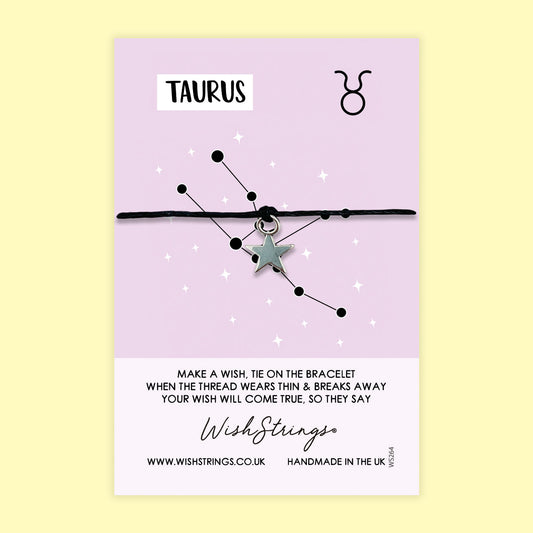 TAURUS, Star Sign - WishStrings Wish Bracelet - WS264★