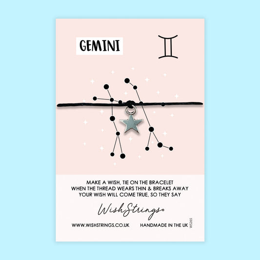 GEMINI, Star Sign - WishStrings Wish Bracelet - WS265★