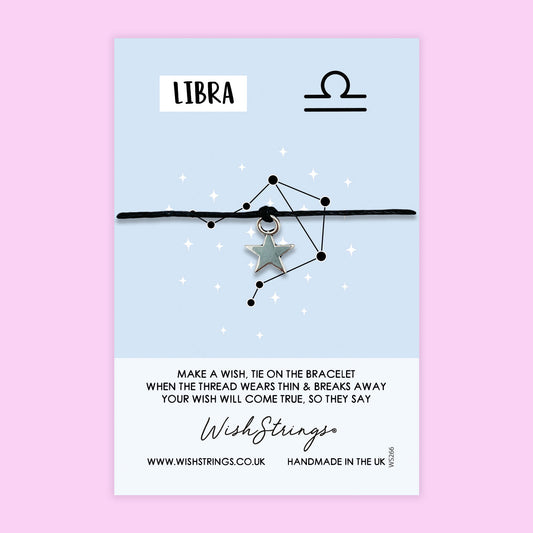LIBRA, Star Sign - WishStrings Wish Bracelet - WS266★