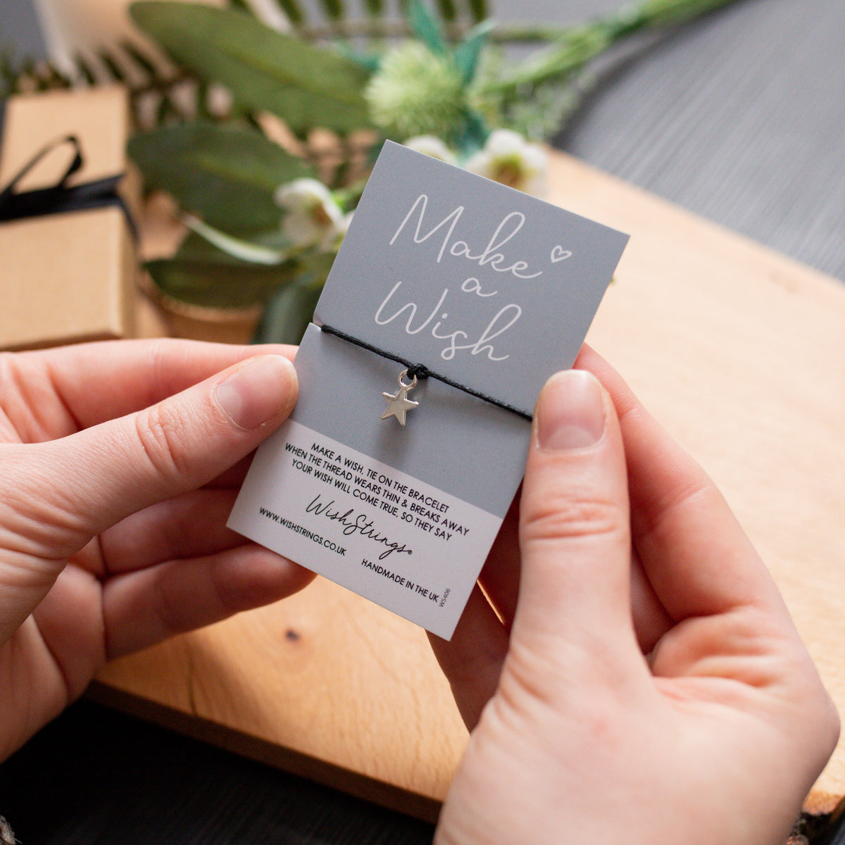 WishStrings “Sending You Birthday Wishes” Pocket Hug | Small Birthday Gift for Friends & Family | Thoughtful Keepsake Token | Gift Under £5