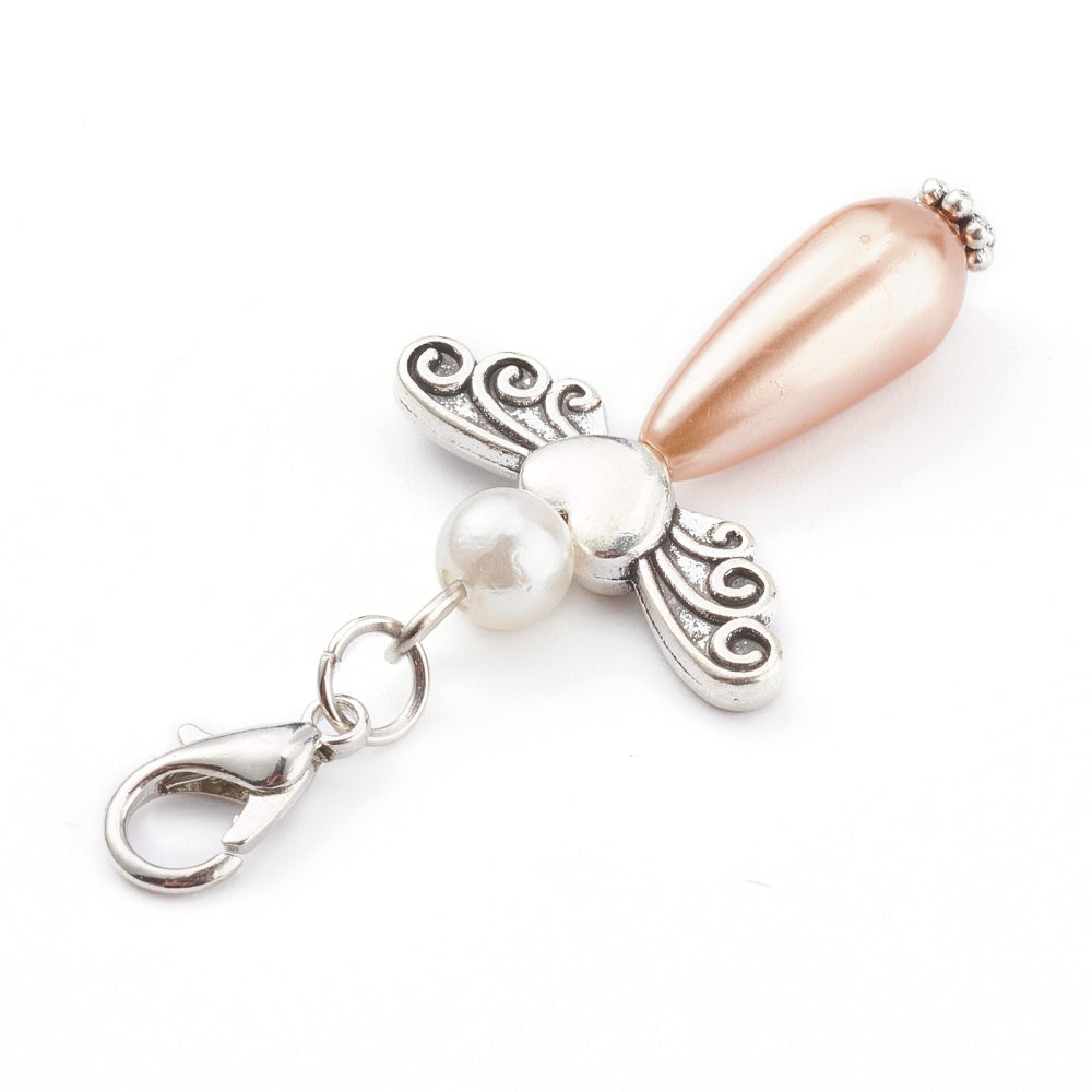 With Sympathy – Wish Angel Clip-On Charm | Thoughtful Bereavement Keepsake | Comfort Gift for Loss | Angel Bag, Keyring or Purse Charm